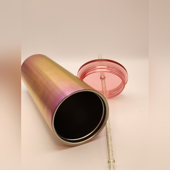 Starbucks NWT 2022 Summer Rainbow Iridescent Stainless Steel 24oz Tumbler HTF - Picture 2 of 8